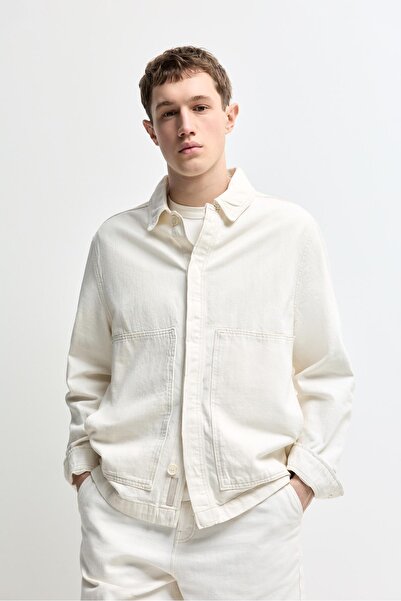 LEFTIES Edition pamuk keten denim ceket
