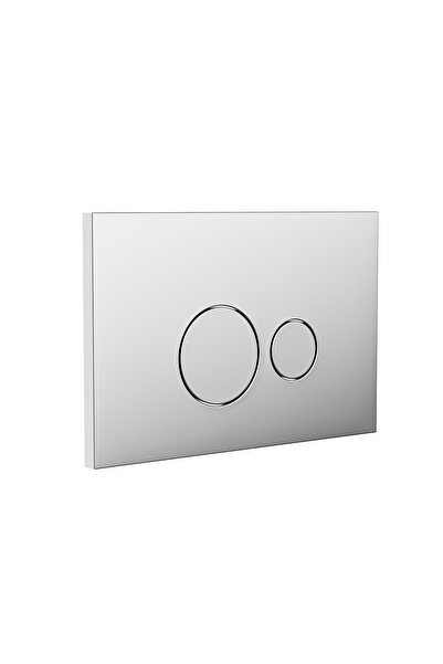 NKP S2 Kontrol Paneli, Çift Basmalı,Parlak Krom-0081