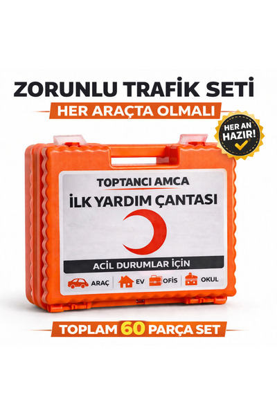 Toptancı Amca ÖZEL KUTULU TRAFİK SETLERİNE UYGUN TRAFİK İLK YARDIM SETİ TAŞIM...