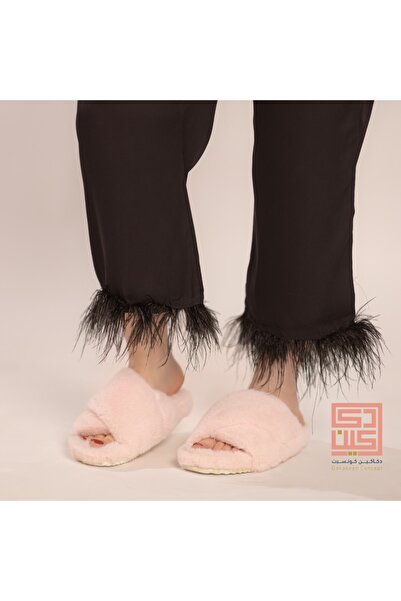 Dakakeen Concept Pink Fur Slippers Size 38 – Soft Plush Lining, Warm & Comfor...