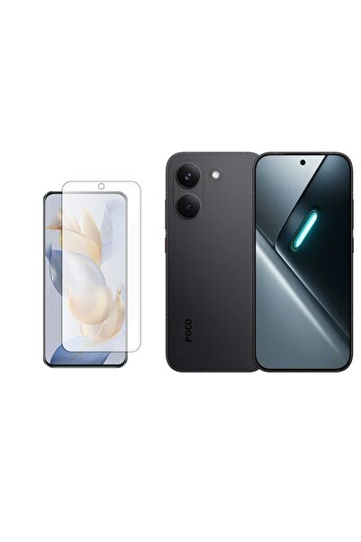 Ecr Mobile Poco X8 Pro Max ile Uyumlu Mat 9H Nano Ekran Koruyucu Parmak İzi B...