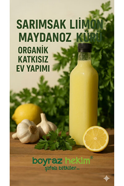 BOYRAZ HEKİM Limon Sarımsak Maydonoz Sirkesi 500 ml