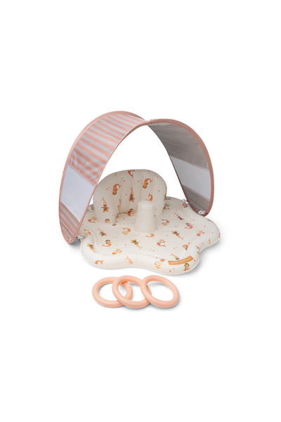 Swim Essentials Mermaid Bubbles Sırt Destekli ve Gölgelikli Bebek Oyun Matı 7...