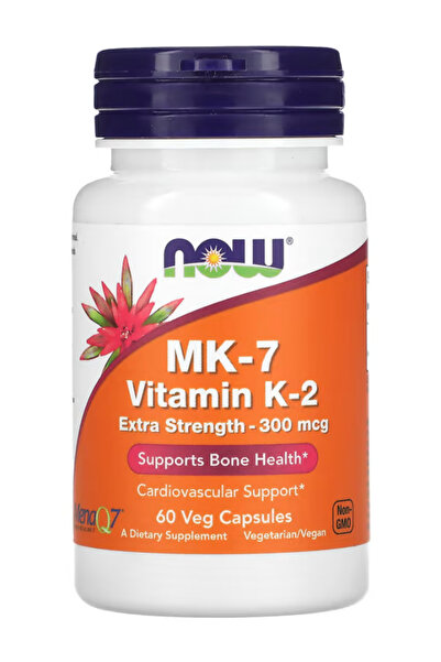 Now Foods Supplements, Vitamin K2 (MK-7) 300 mcg, Extra Strength, Supports Bo...