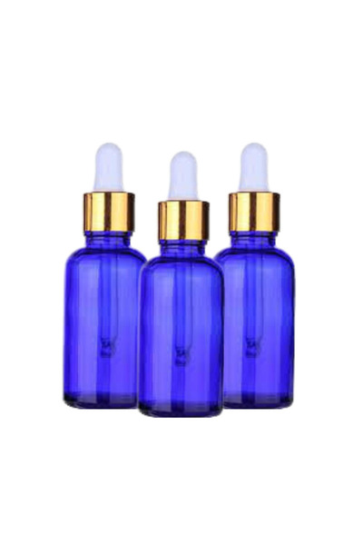 Aroma Expert Set recipiente cosmetice 20 ml, albastre, cu pipetă