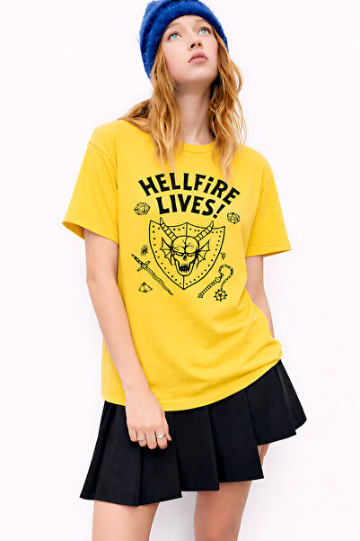 ArtYus Stranger Things Hellfire T-shirt sa printom, unisex, velika veličina –...
