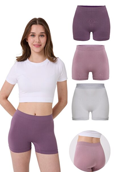 FOREVER MORE Γυναικείο Basic Boxer χωρίς ραφές 3 συσκευασιών