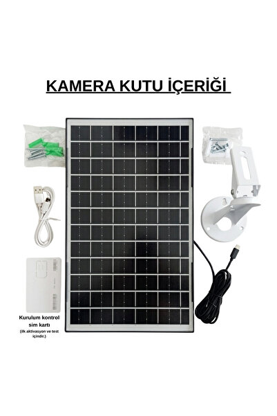 LENOVO 9MP 4G Solar Güvenlik Kamerası - Güneş Panelli, PTZ Uzaktan Kontrol