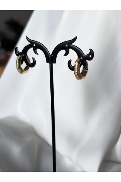 XUPING JEWELRY Stone Detailed Geometric Model Earrings