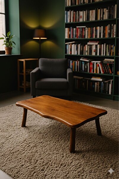 menalART Ağaç Tasarım Doğal Ağaç Orta Sehpa Ceviz Serisi El Yapımı Ahşap %100...