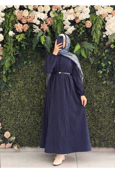 Moda Fatma Pamuklu keten elbise