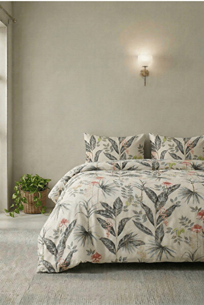 Anılsan Σετ Παπλωματοθήκης Monaci Verde Διπλό 100% Βαμβακερό Ranforce