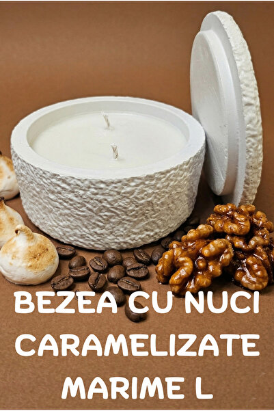 Zinelli Lumanare Parfumata Handmade din Ceara de Soia si Recipient ipsos - Petra