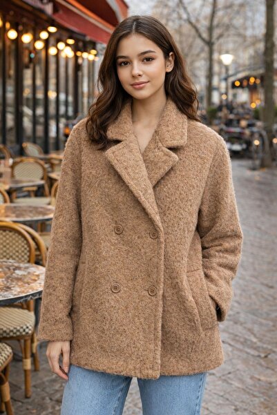 Nisam Curly Wool Cashmere Coat