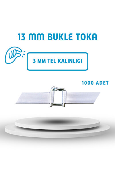 13 mm Galvaniz Kaplı Bukle Toka 1000 Adet