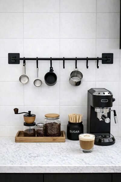 Carat Home Mutfak İçin Pratik Askılık 55cm 8 Kancalı