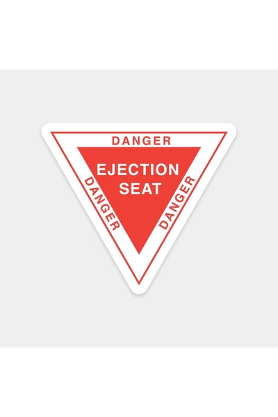 The Sticker Story. Throwing Chair Warning Sticker