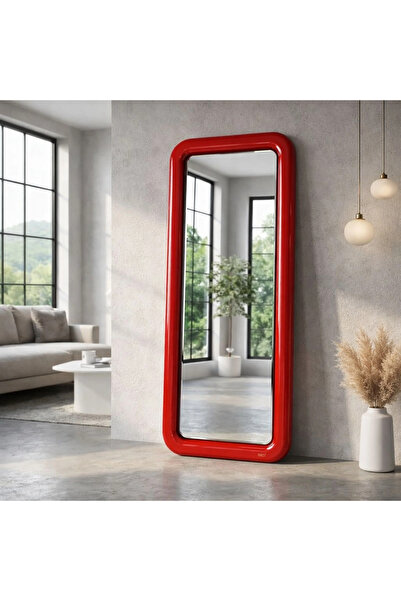 BÜYÜK İNCİ Beyaz Çerçeveli Modern Boy Aynası