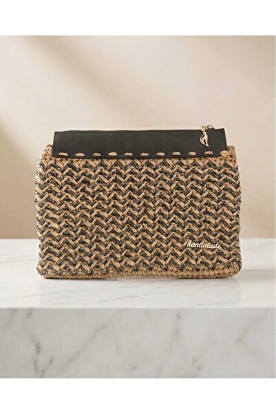 banubags HAND MADE LÜKS MAKROME CLUTCH ÇANTA