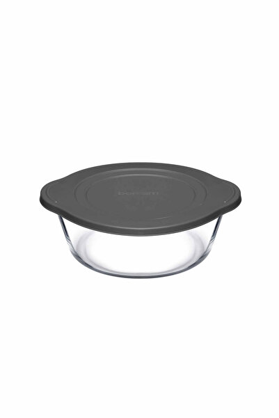 Paşabahçe Plastic Gray Storage Container with Lid 2 L - 1 Piece