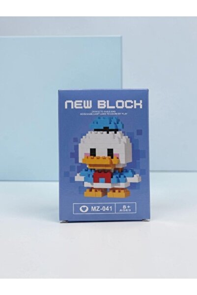 deryora New Block Bricks Donald Duck Karakter Figürü 3D Yapboz Puzzle