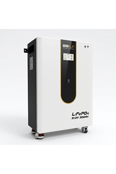 MEXXSUN 51.2 Volt 300Ah 15.36 KWh LifePo4 Lityum Akü