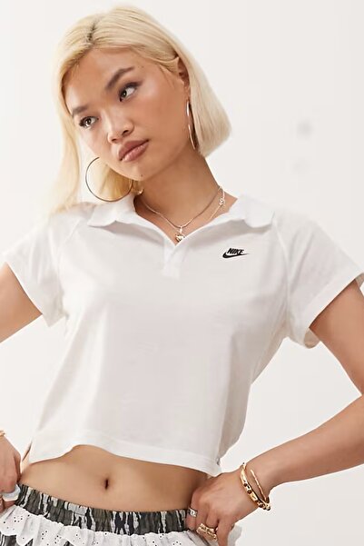Nike Îmbrăcăminte sport Tricou polo retro slim fit pentru femei, cu textură s...