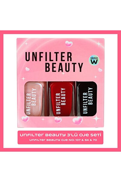 Unfilter Beauty Özel Seri Oje Seti No: 70&64&107 3'lü