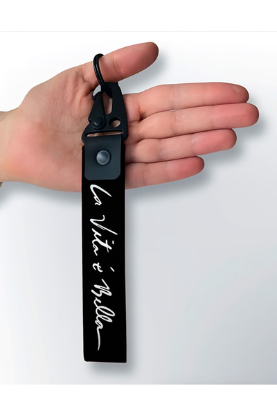 NIFF La Vita E Bella "Hayat Güzeldir" Unisex, Aksesuar, Hediyelik, Metal Kanc...