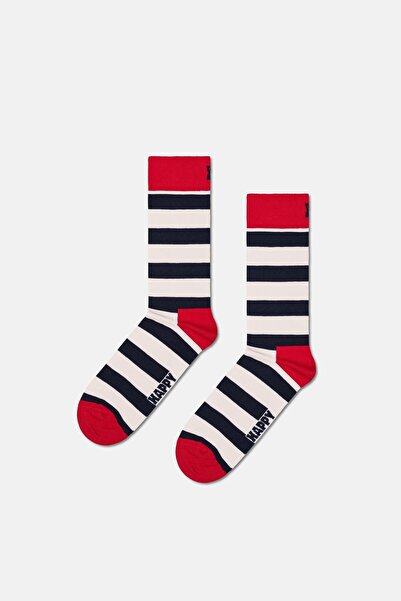 Happy Socks - Unısex Lacivert Klasik 4’lü Pamuklu Çorap Seti