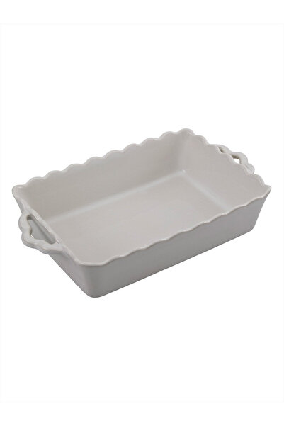Paşabahçe Festa Ceramic Rectangular Oven Dish 33 cm White - 1 Piece