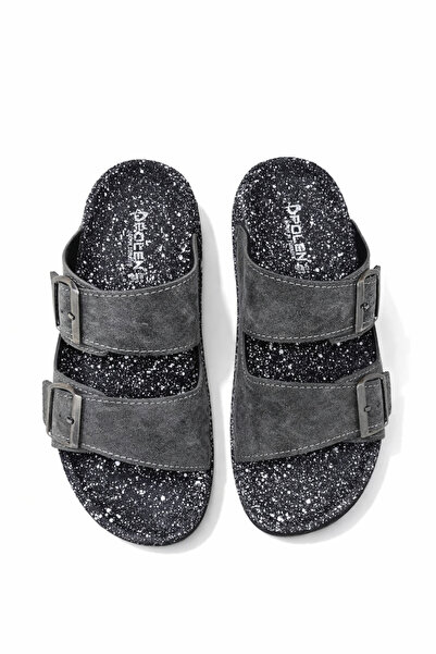 Ekonomik Ayakkabı Men's Double Buckle Leather Look Comfortable Sole Casual Sl...