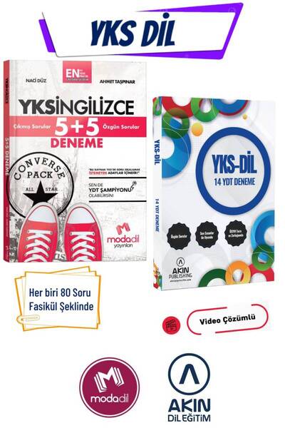 Modadil Yayınları Modadil YKS Dil YDT İngilizce Deneme+Akındil YKS Dil 14 YDT...