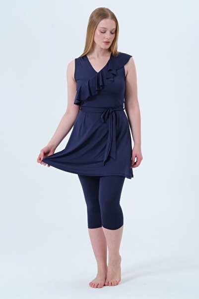 TESMAY Γυναικείο μονόχρωμο μαγιό με λεπτή επένδυση και λεπτομέρεια φιτίλι, ημ...