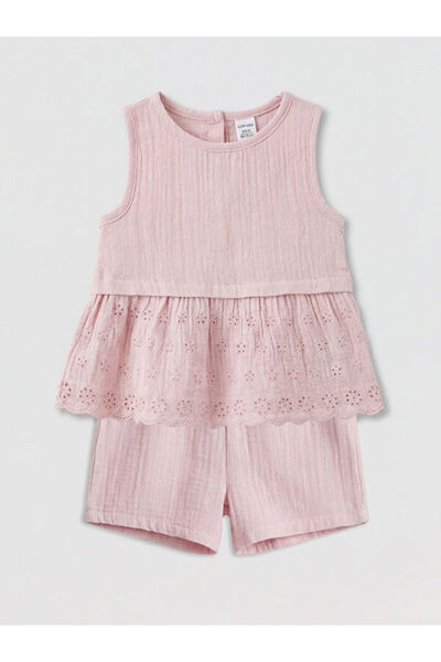 LC Waikiki I Fisto Detailed Baby Girl Muslin Blouse and Shorts from Freezen S...