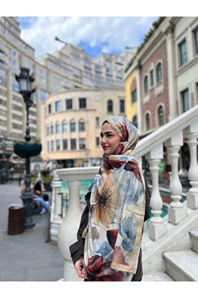 Scarf Çiçek Desen Yazın Favorisi Soft Şallar
