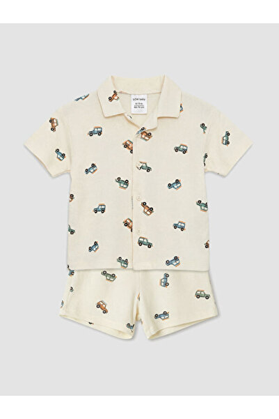 LC Waikiki Sparkling Choices from Shining Store Car Embroidered Baby Boy Suit