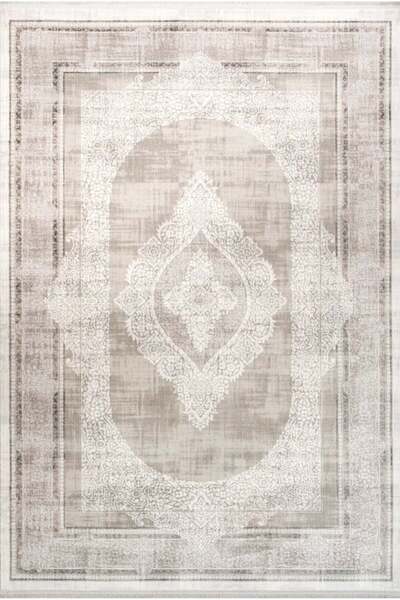 Artemis Halı Anka 0782G Gri Akrilik Saçaklı Halı Karel
