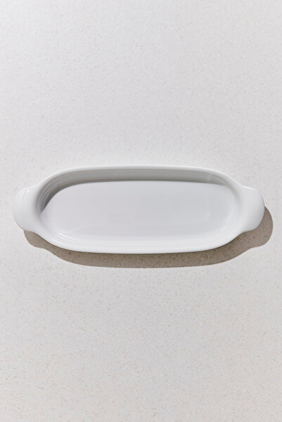 Paşabahçe Organic Porcelain Oval Oven Dish 41 cm White - 1 Piece