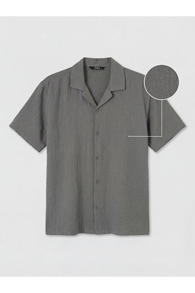 LC Waikiki I Relaxed Cut Resort Roba Collar Muslin Men's Shirt from Freezen S...