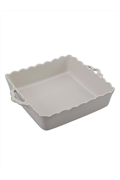Paşabahçe White Festa Ceramic Square Oven Dish 38 cm - 1 Piece