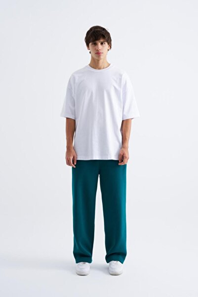 Machinist Pantaloni de trening largi supradimensionați pentru bărbați - Verde...