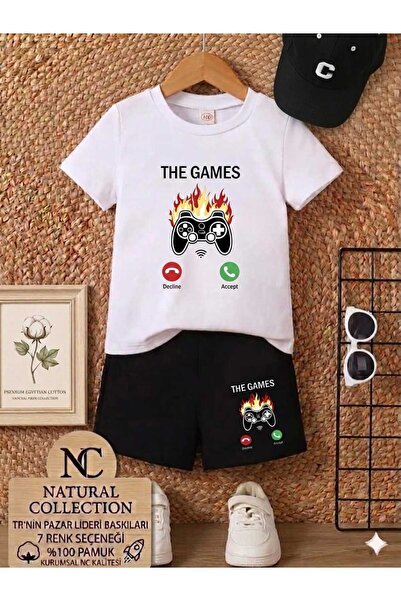 Nice Clothes ΚΑΛΟΚΑΙΡΙΝΟ ΠΑΙΔΙΚΟ ΜΠΛΟΥΖΑΚΙ ΚΑΙ ΣΟΡΤΣ UNISEX (ΕΚΤΥΠΩΣΗ THE GAMES)