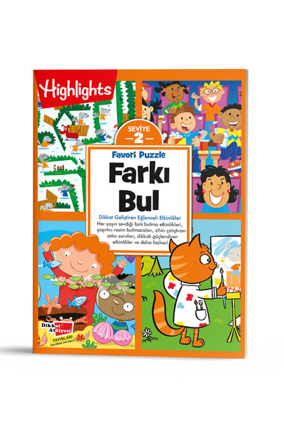 Dikkat Atölyesi Yayınları 2. Seviye Farkı Bul Dikkat Geliştiren Etkinlikler