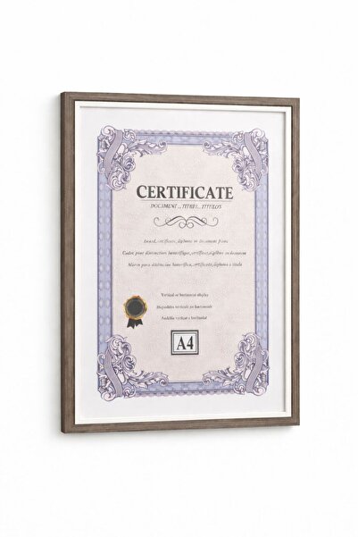 CİHO Γυάλινη ξύλινη κορνίζα πιστοποιητικού/φωτογραφίας με κρέμασμα στον τοίχο...