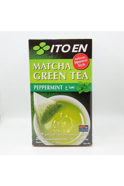 Green Tea شاي ماتشا ياباني (بالنعناع) ايتون أكياس هرمية