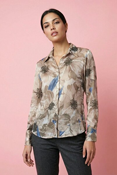 Hiccup MY FASHION Πουκάμισο με κουμπιά και φλοράλ σχέδια