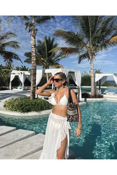 ZEKAS FASHION Novella Bikini Pareo Set