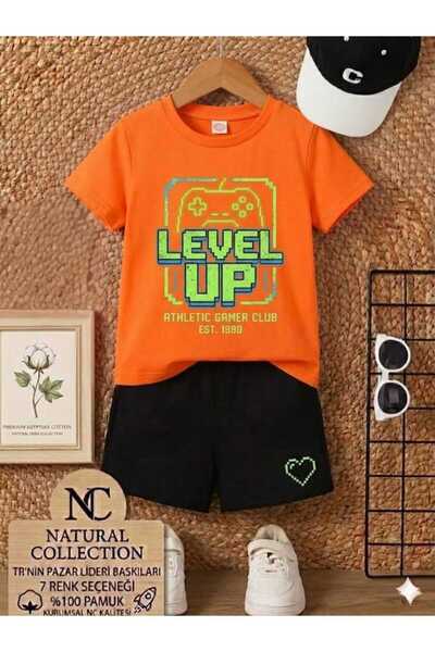 Nice Clothes ΚΑΛΟΚΑΙΡΙΝΟ ΠΑΙΔΙΚΟ ΜΠΛΟΥΖΑΚΙ ΚΑΙ ΣΟΡΤΣ UNISEX (ΕΚΤΥΠΩΣΗ LEVEL UP)