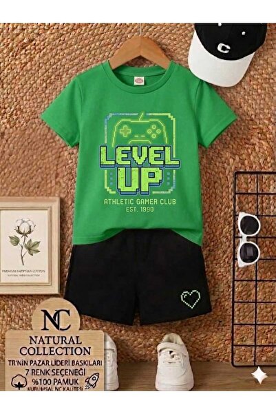 Nice Clothes ΚΑΛΟΚΑΙΡΙΝΟ ΠΑΙΔΙΚΟ ΜΠΛΟΥΖΑΚΙ ΚΑΙ ΣΟΡΤΣ UNISEX (ΕΚΤΥΠΩΣΗ LEVEL UP)